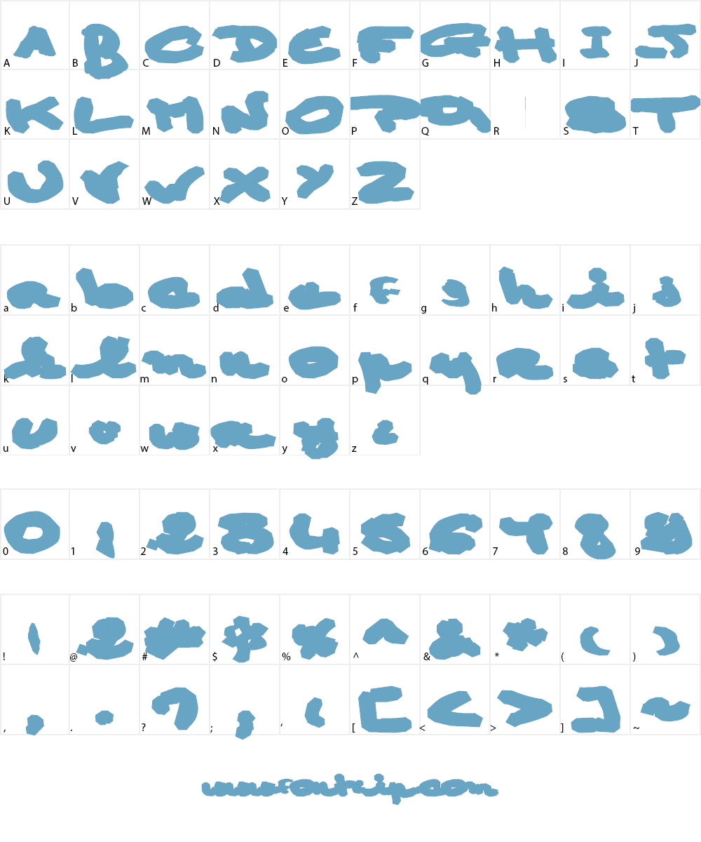 AEZ January bold-1 Font Character